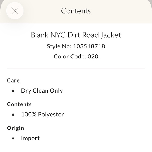 Blank NYC Dirt Road Jacket from Free People website - Brown - Size M (Women’s) - Picture 11 of 11
